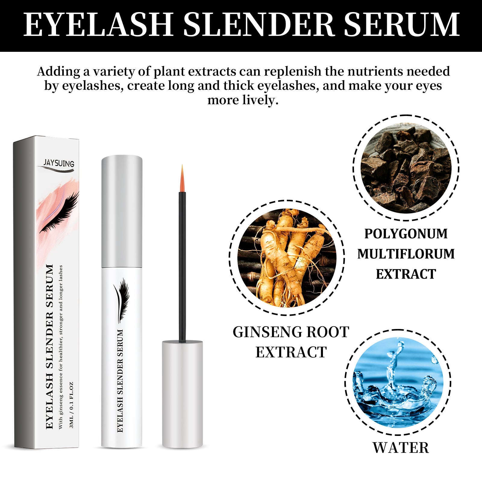 Eyelash Slender Serum – Thick, Curling & Gentle Lash Treatment - Icon Her