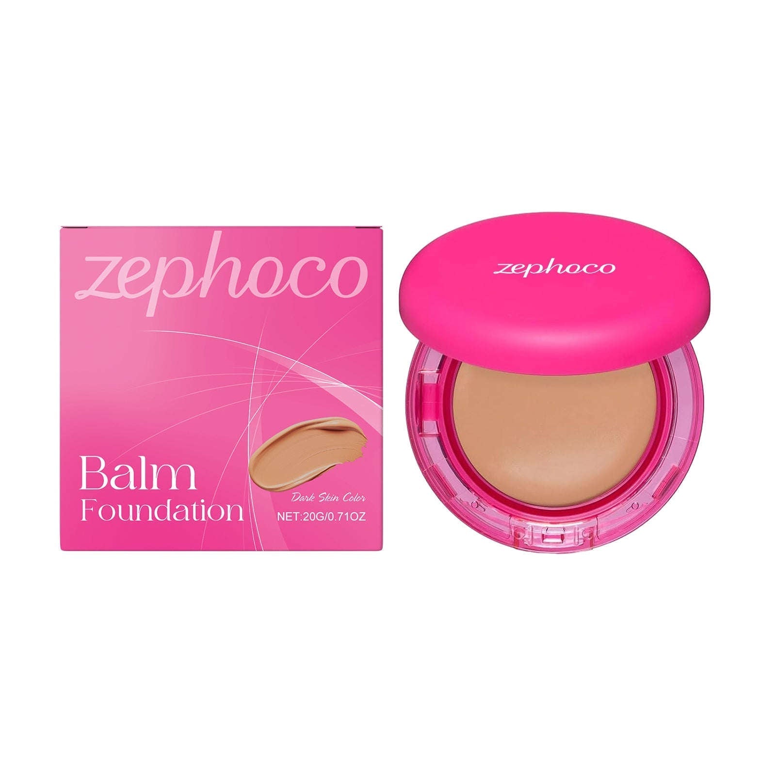 Full Coverage Balm Foundation - High-Cover Hydrating Concealer & Base - Icon Her