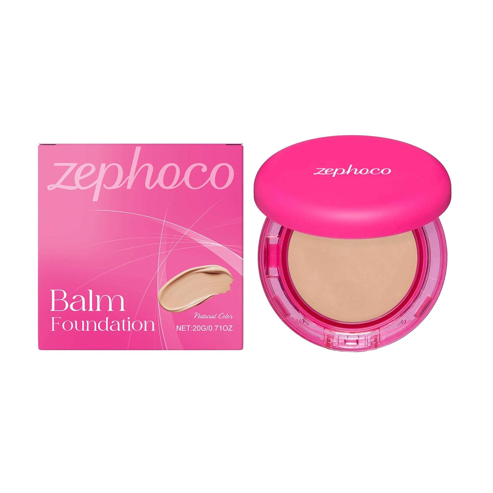 Full Coverage Balm Foundation - High-Cover Hydrating Concealer & Base - Icon Her