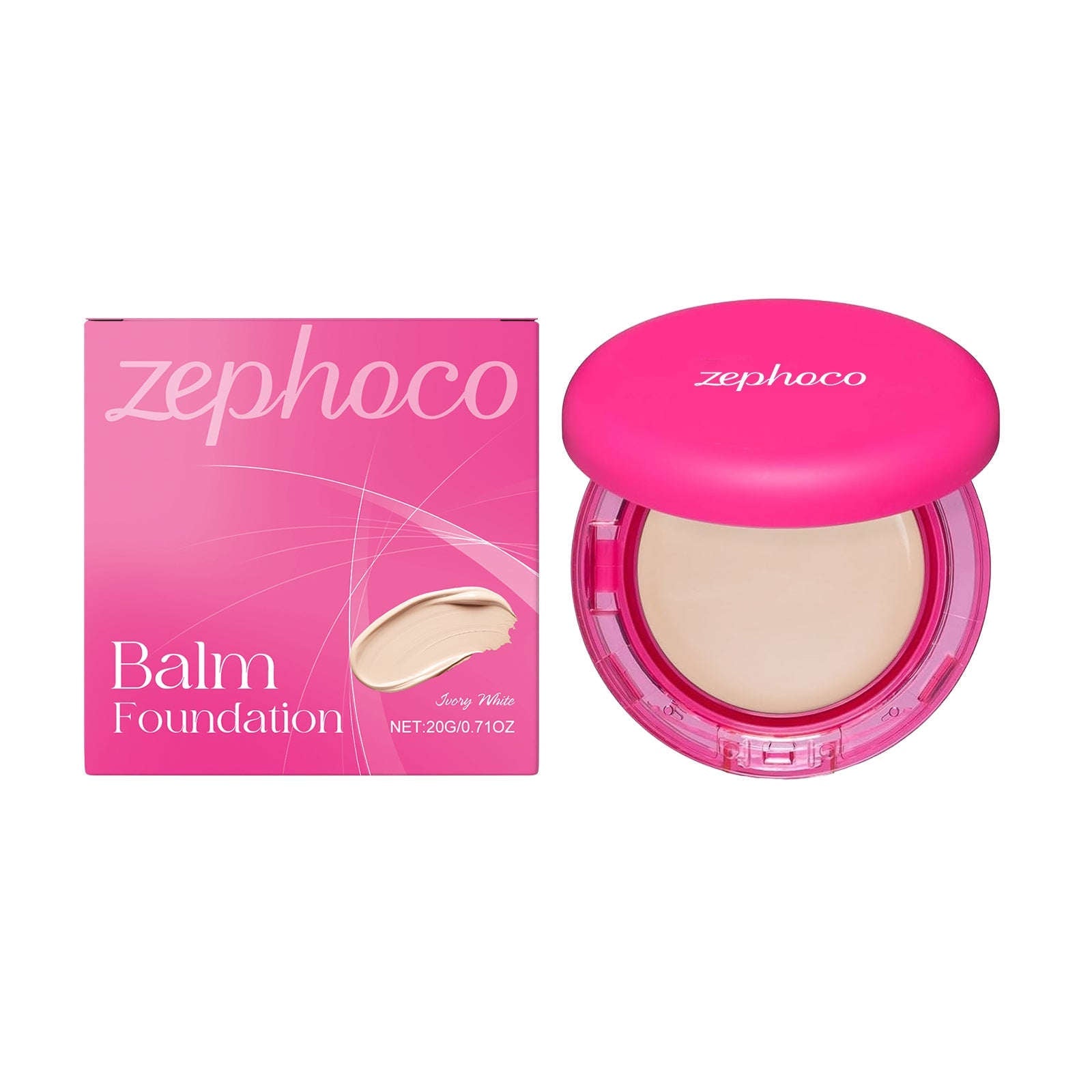Full Coverage Balm Foundation - High-Cover Hydrating Concealer & Base - Icon Her