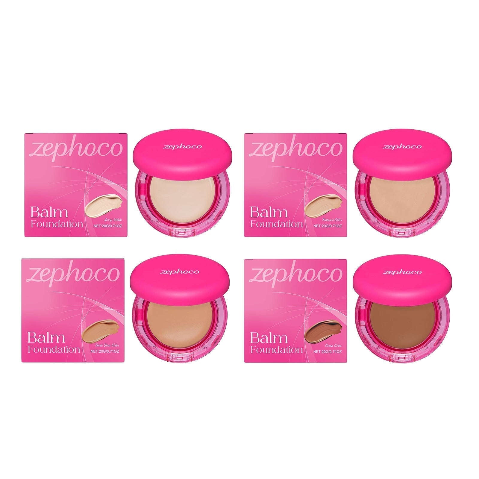 Full Coverage Balm Foundation - High-Cover Hydrating Concealer & Base - Icon Her