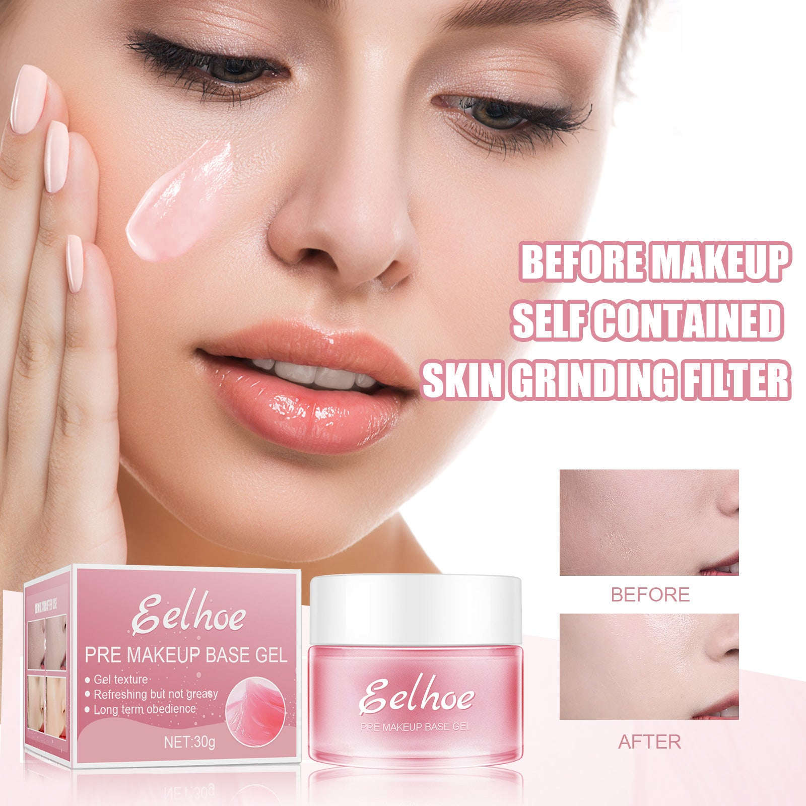 Gel Base Makeup Primer - Hydrating, Firming & Pore-Smoothing Prep - Icon Her