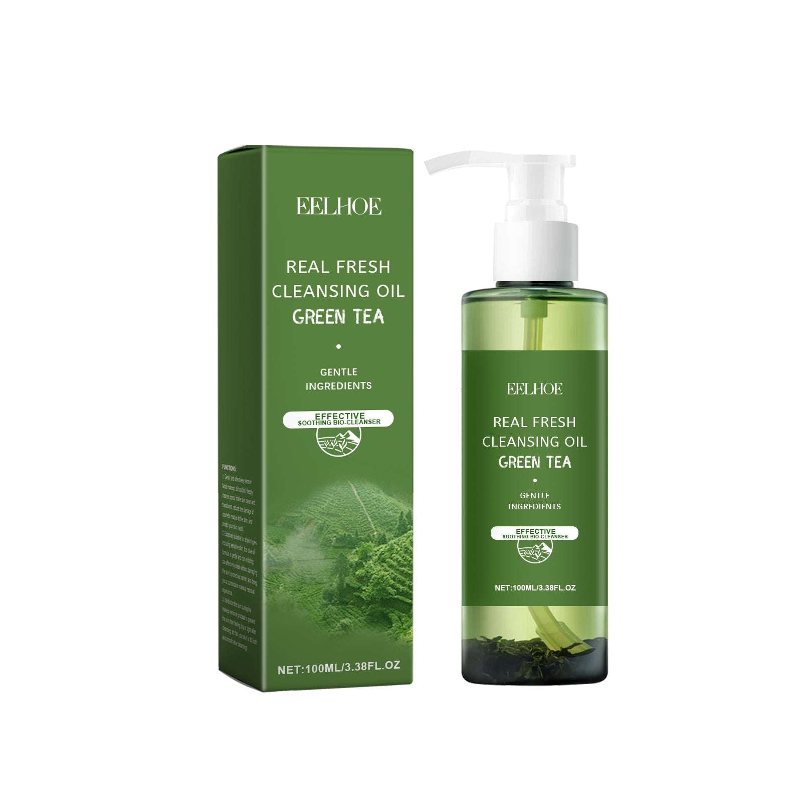Green Tea Makeup Remover Oil - Refreshing Cleansing Oil for Face, Eyes & Lips - Icon Her