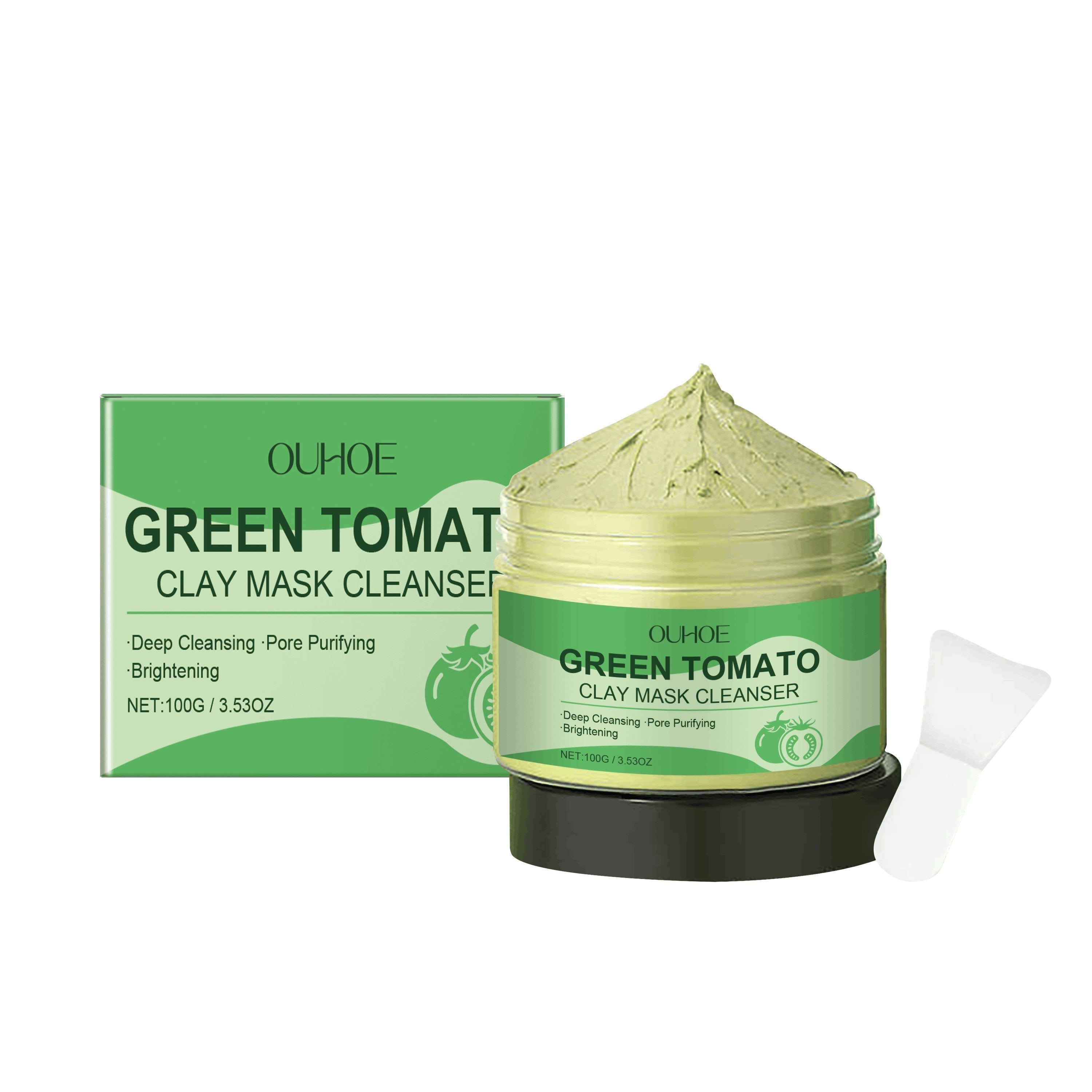 Green Tomato Clay Mask – Hydrating, Firming & Pore Purifying Facial - Icon Her