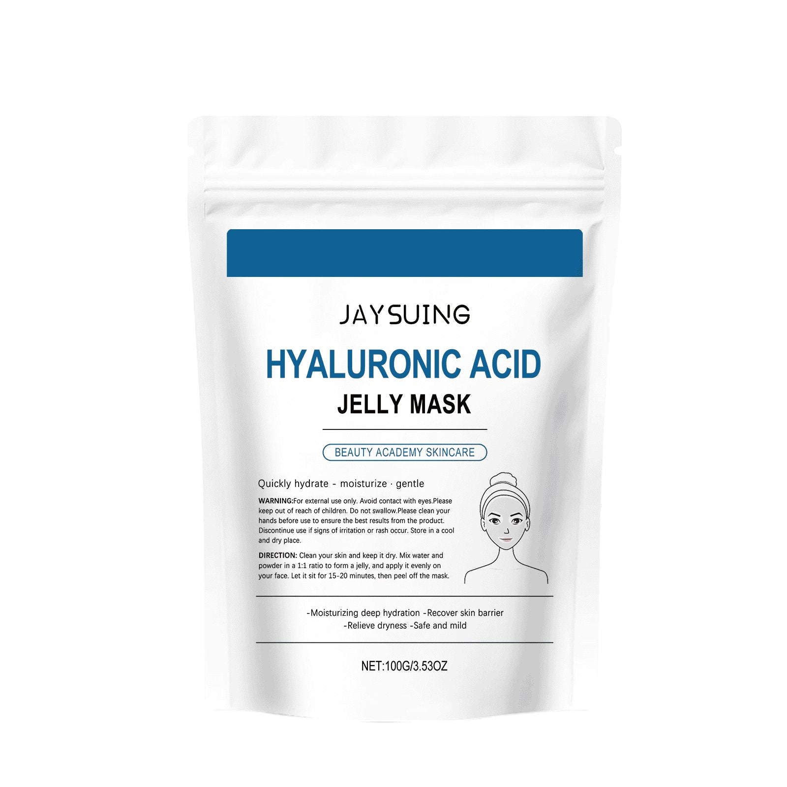 Hyaluronic Acid Jelly Mask - Deep Hydrating & Plumping Facial Jelly Mask - Icon Her
