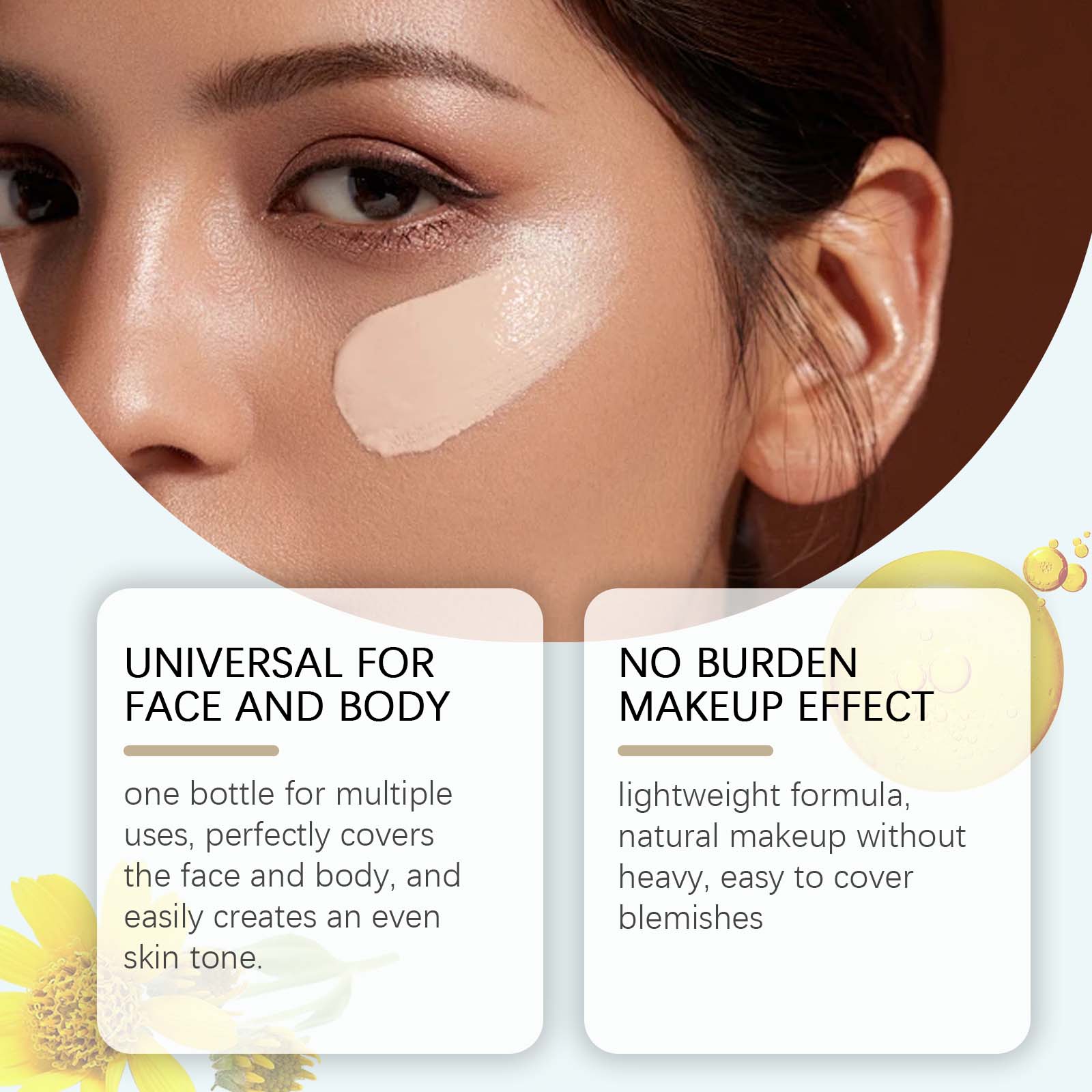 Ivory Liquid Concealer - Moisturizing & Brightening Coverage - Icon Her