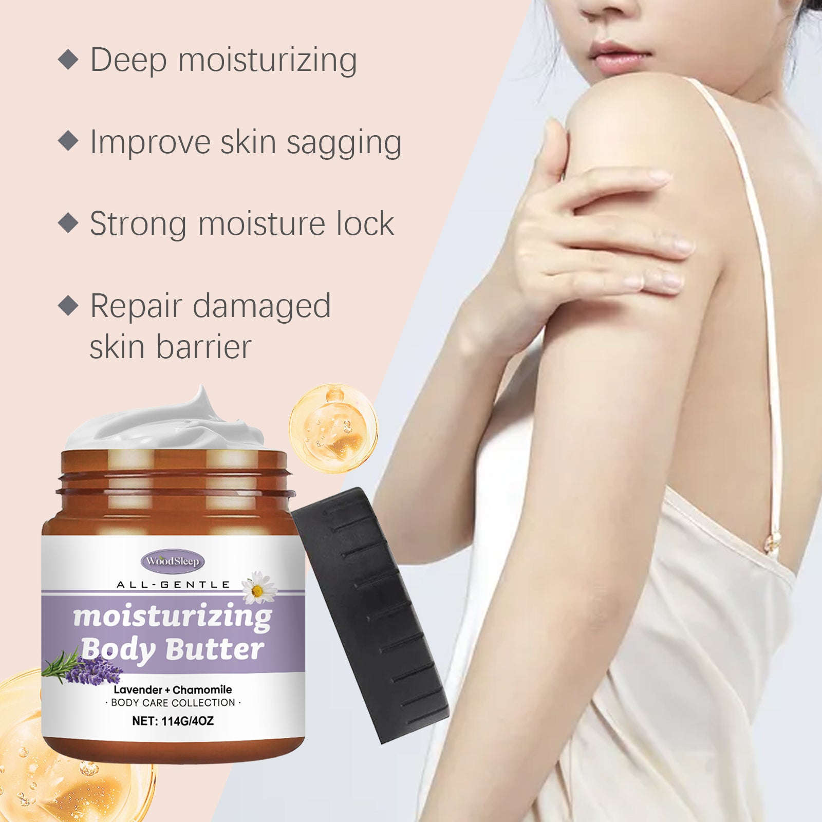Lavender & Chamomile Body Butter - Deeply Hydrating All-Over Moisturizer - Icon Her