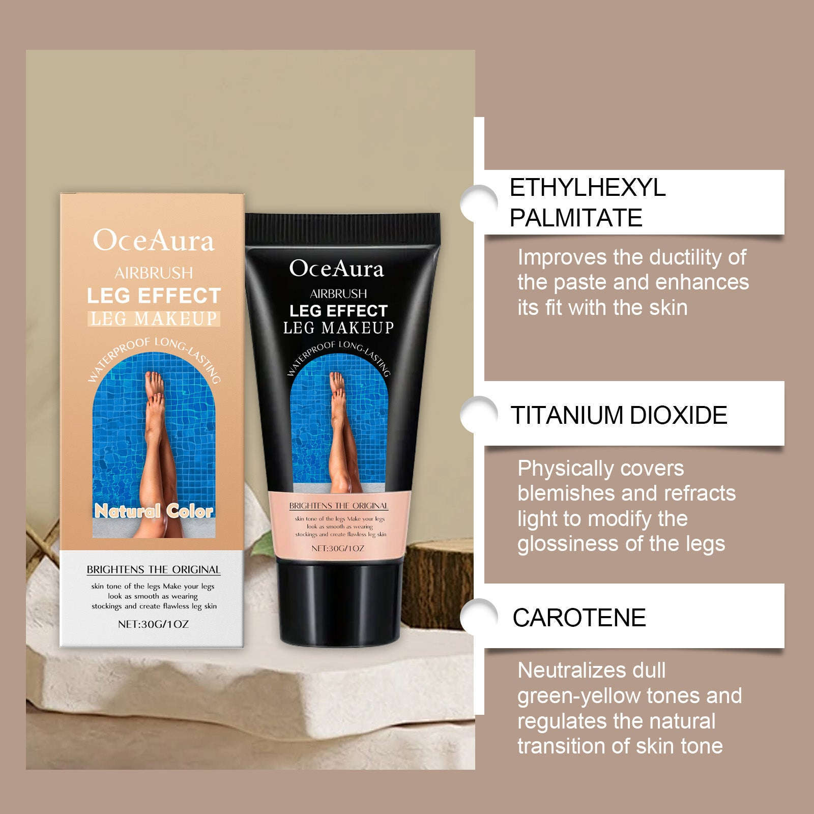 Leg & Body Skin Tone Foundation - Sun-Kissed Bronzing Makeup - Icon Her
