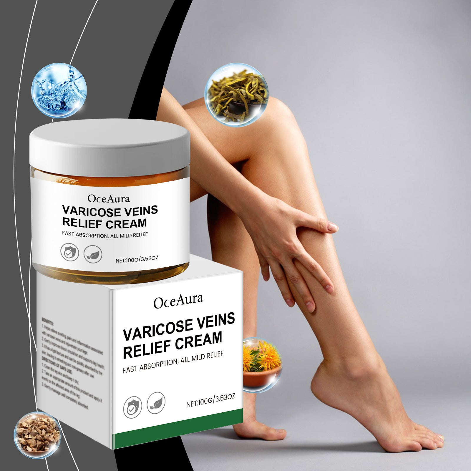 Leg Care Cream – Gentle Relief, Daily Massage & Topical Treatment - Icon Her