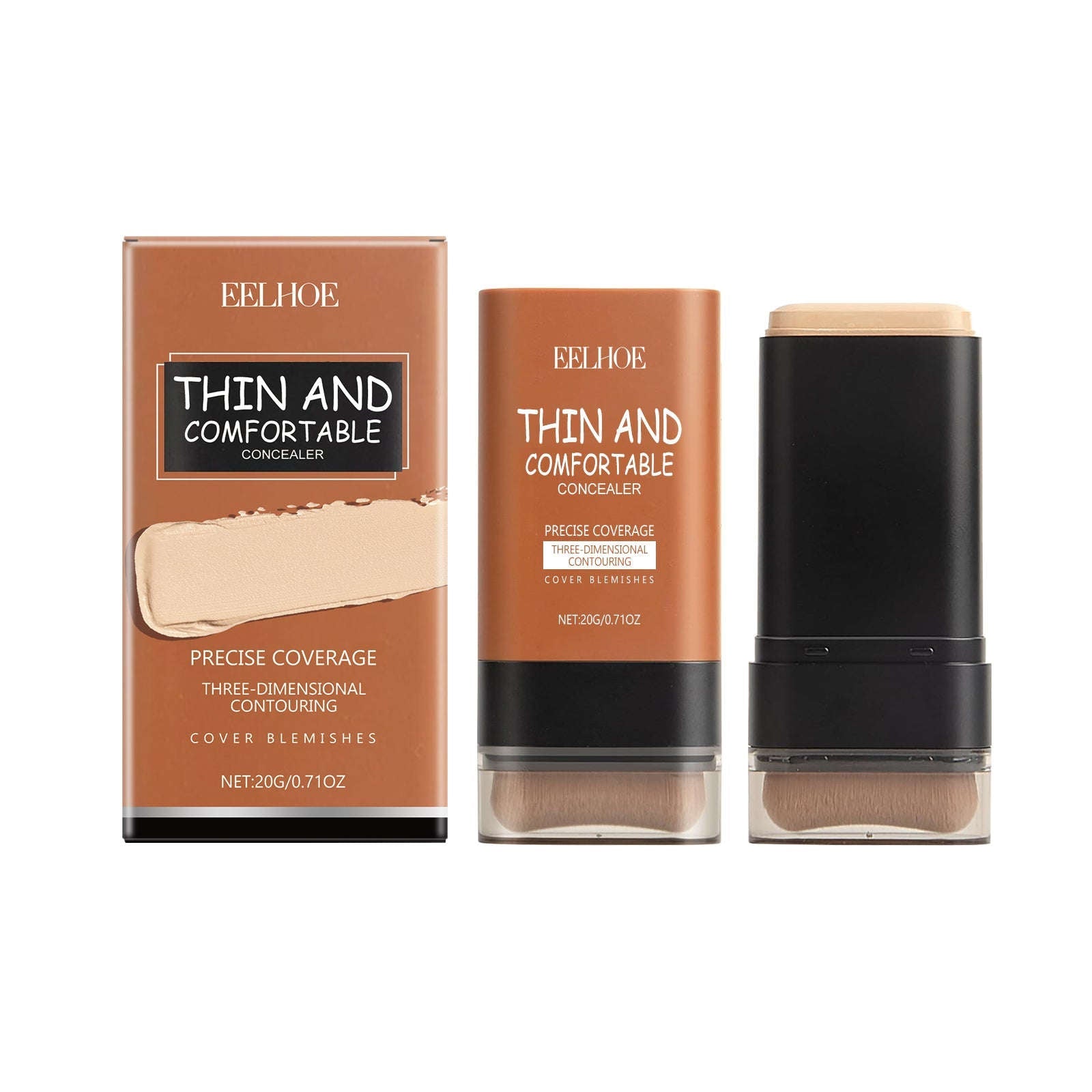 Light Transparent Concealer Foundation Stick - Hydrating & Long-Wear Base - Icon Her