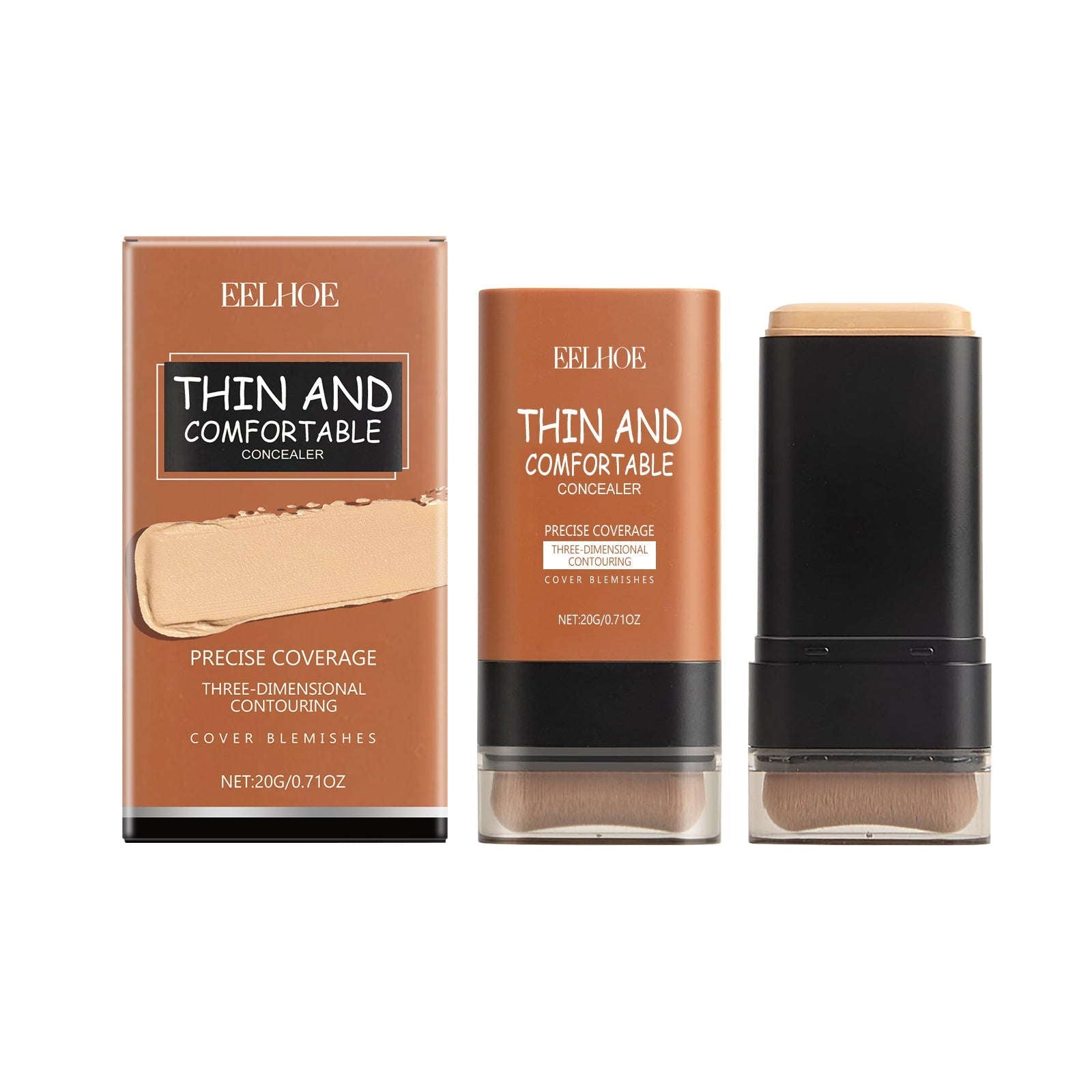 Light Transparent Concealer Foundation Stick - Hydrating & Long-Wear Base - Icon Her