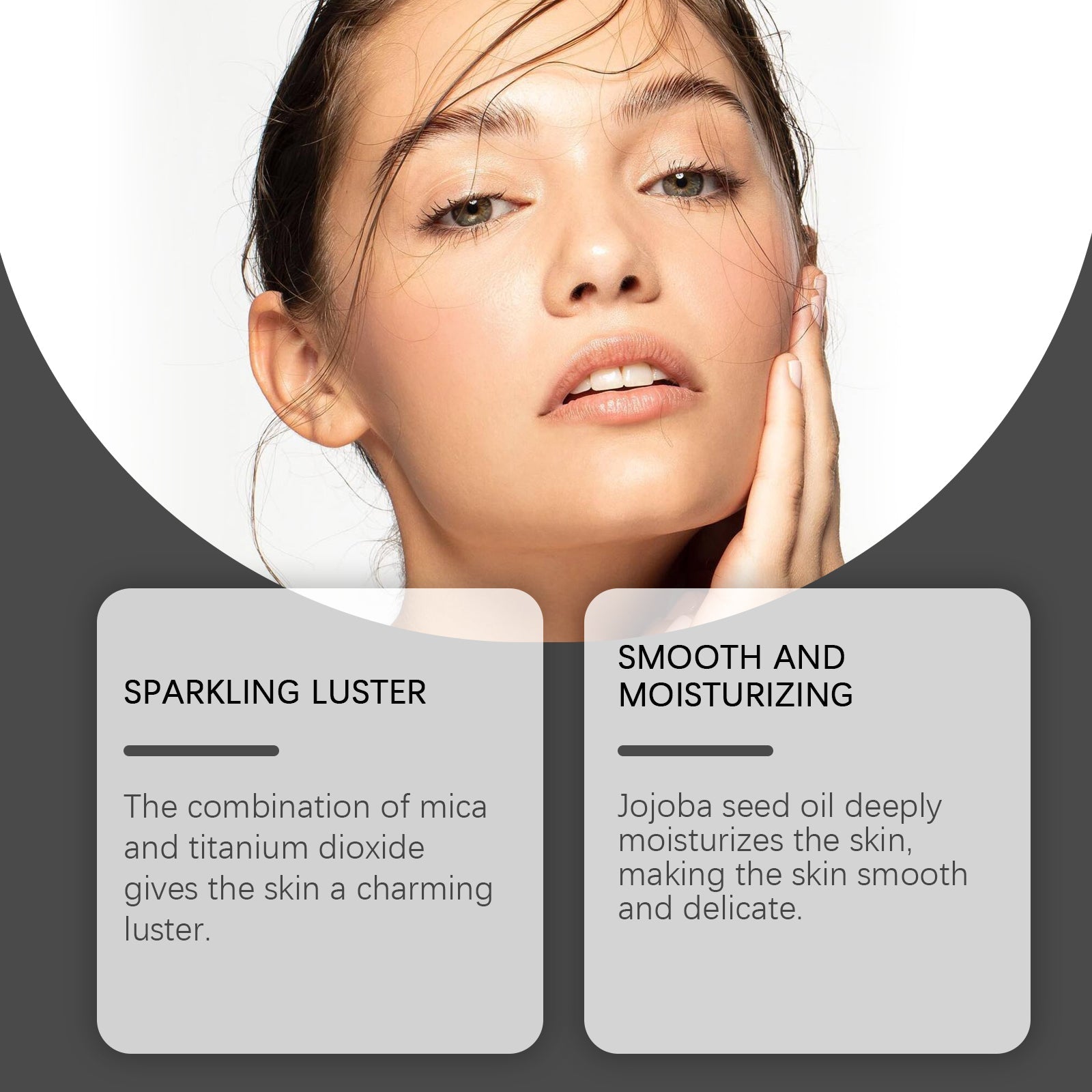 Liquid Body Glitter & Highlighter Oil - Shimmer Body & Face Glow - Icon Her
