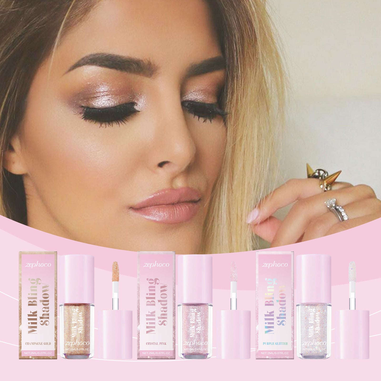 Liquid Pearl Eyeshadow - Shimmering High-Pigment Liquid Contour & Highlight - Icon Her
