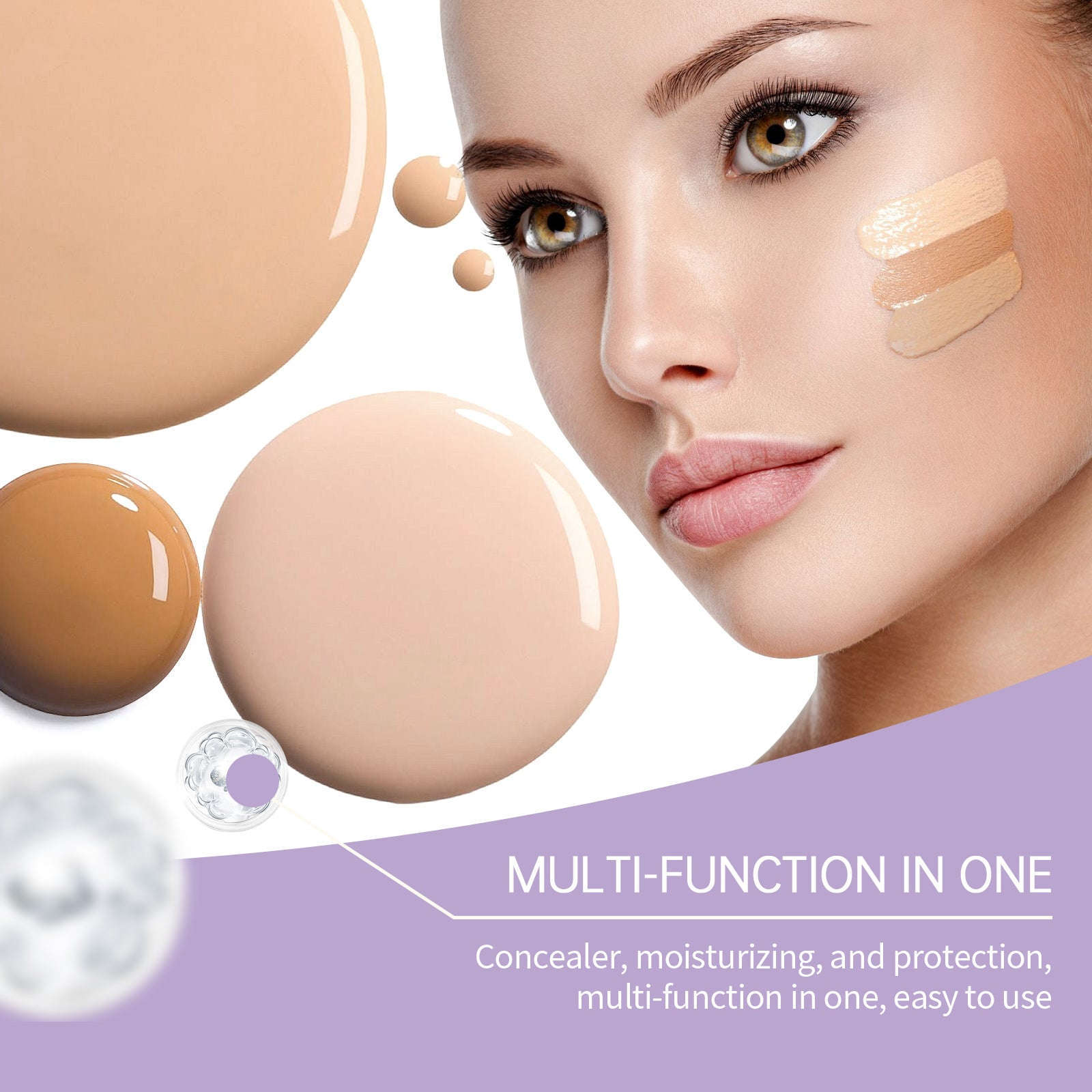 Long-Lasting Moisturizing Concealer - Waterproof & Sweat-proof Liquid Concealer - Icon Her