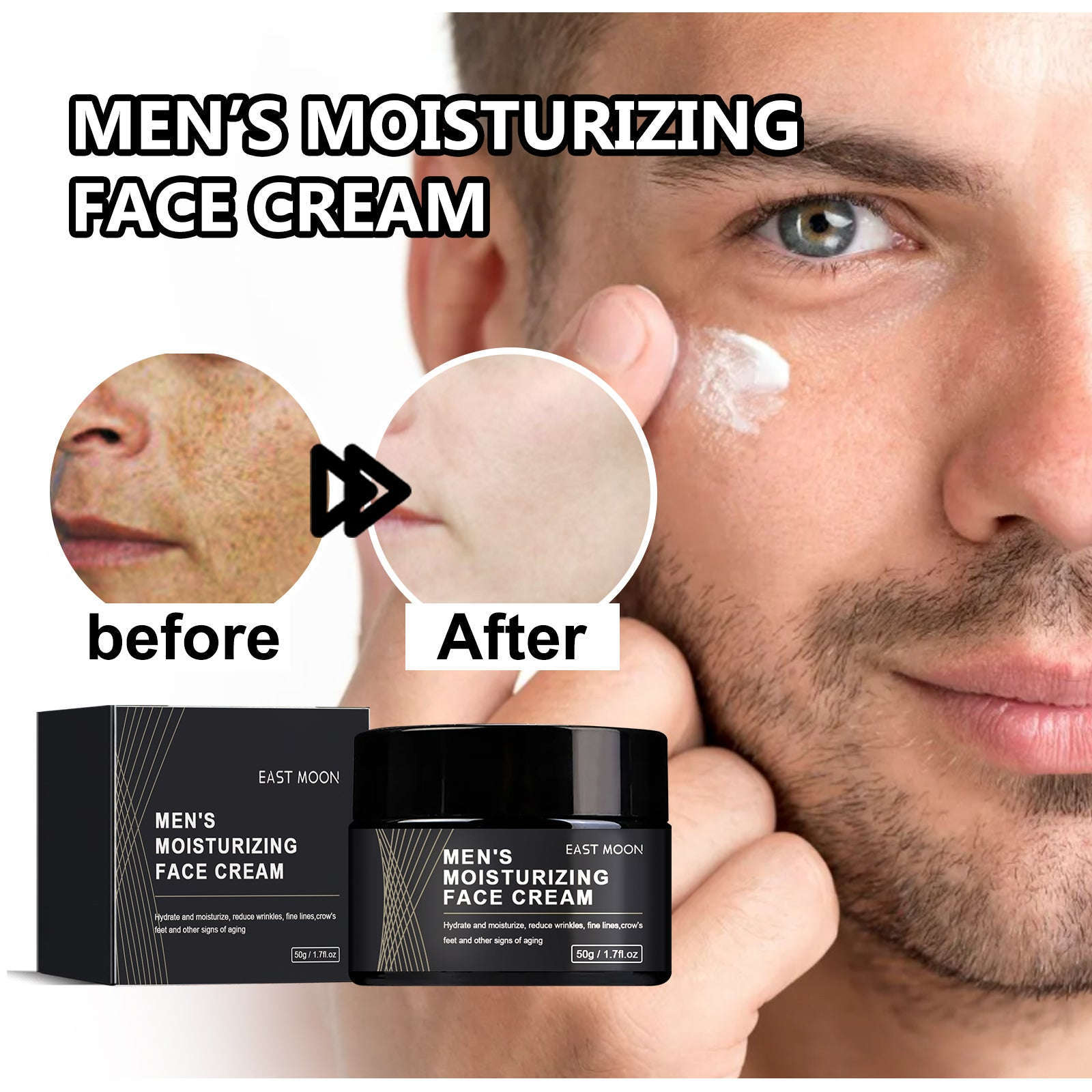 Men's Anti-Wrinkle Facial Cream - Hydrating & Firming Moisturizer - Icon Her