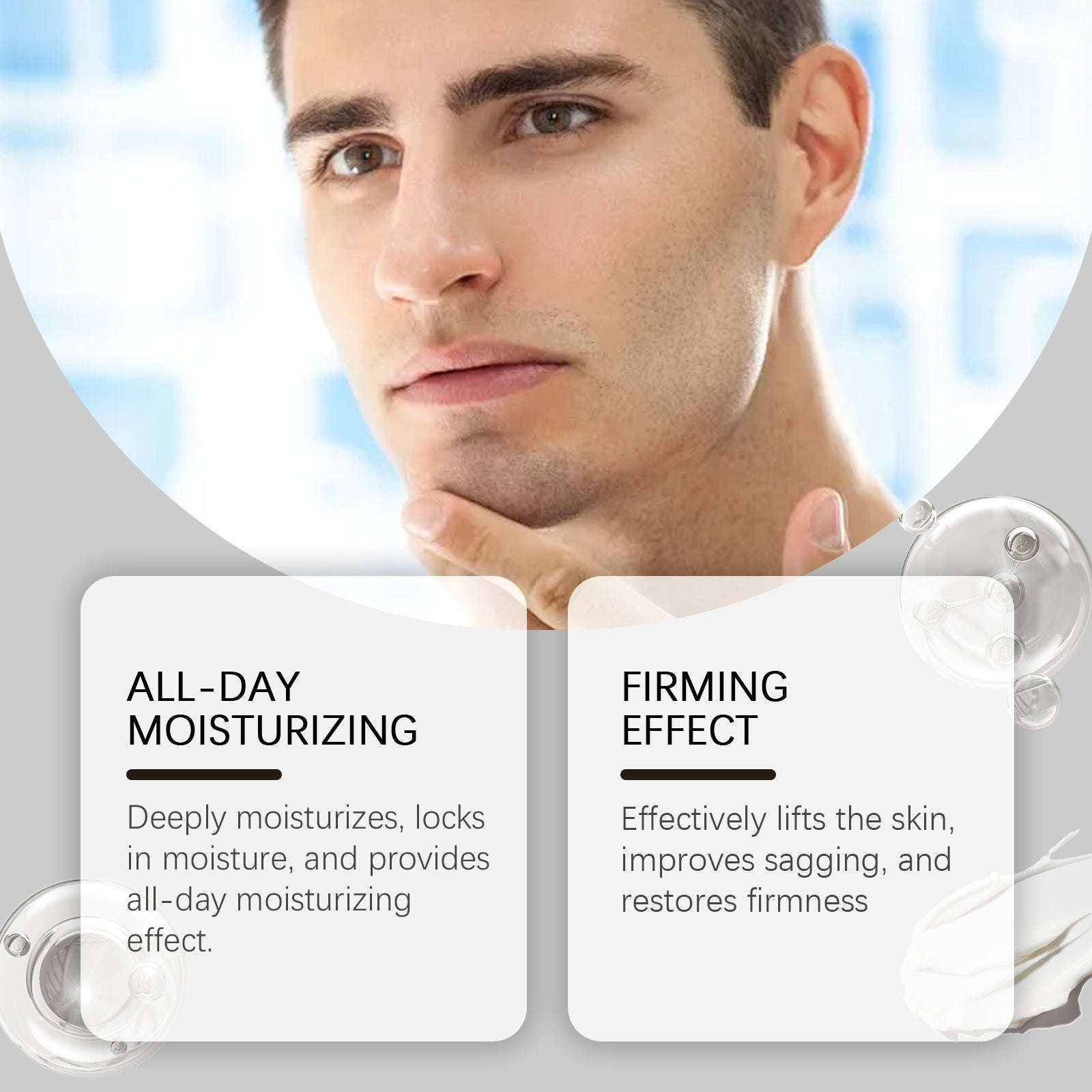 Men's Firming & Hydrating Face Cream - Age-Defying Daily Moisturizer - Icon Her