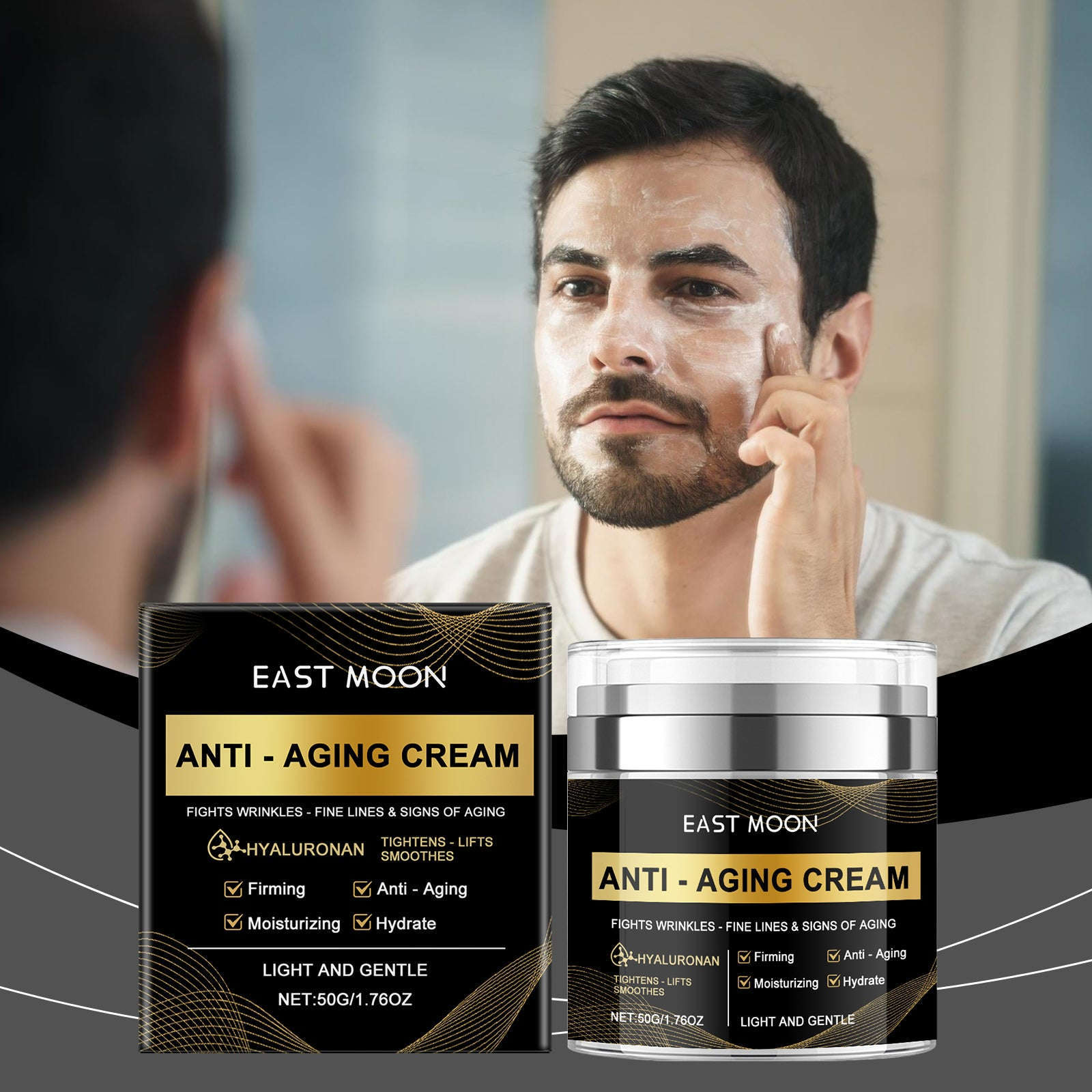 Men's Firming & Hydrating Face Cream - Age-Defying Daily Moisturizer - Icon Her