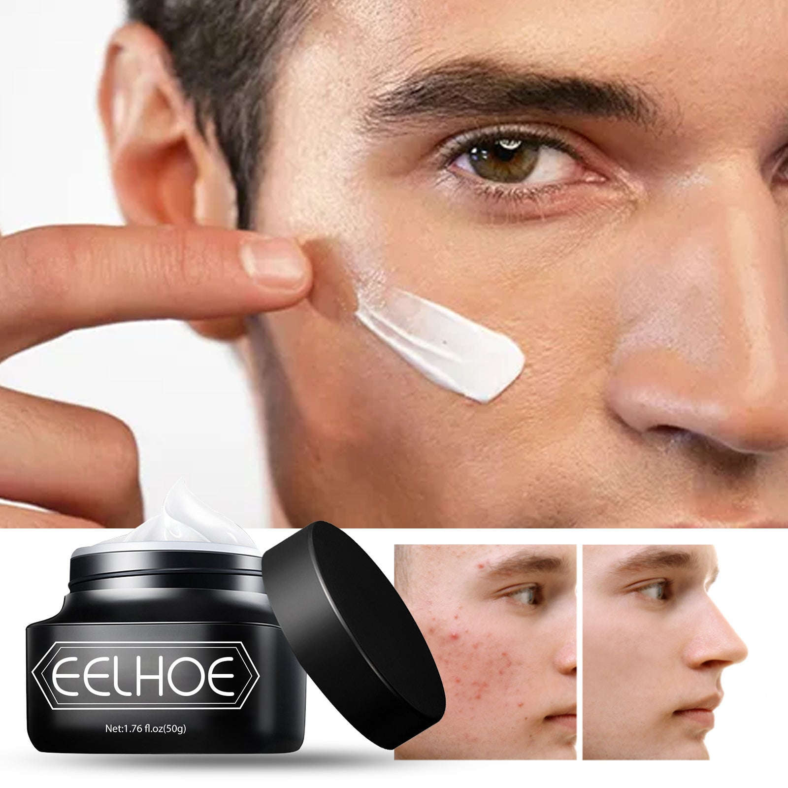 Men's Light Tone-Up Cream - Refreshing & Pore-Blurring Invisible Coverage - Icon Her