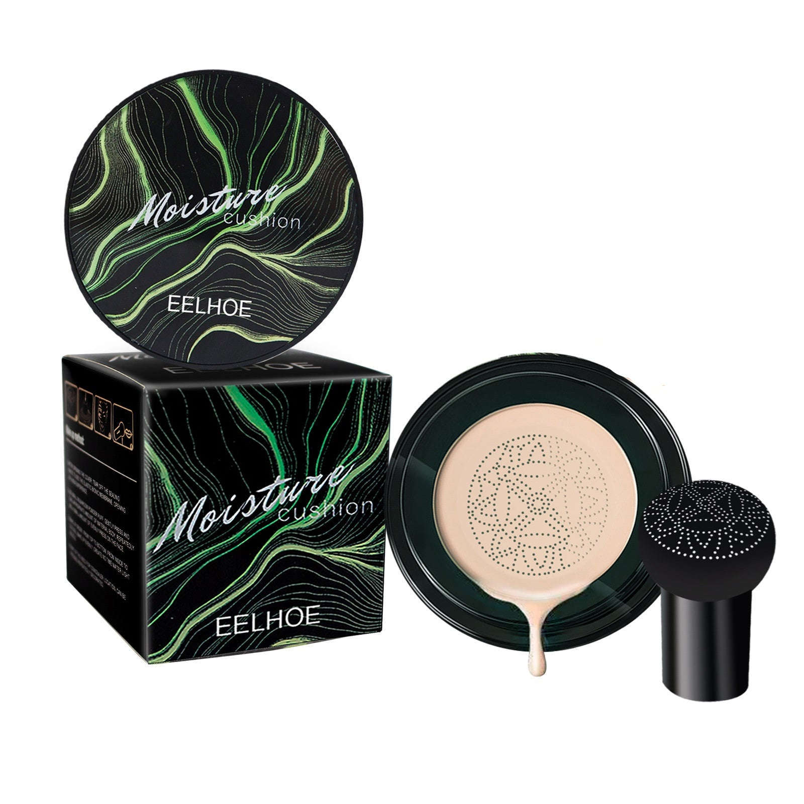 Moisturizing Cushion Foundation – Natural Nude, Brightening & Blemish Coverage - Icon Her
