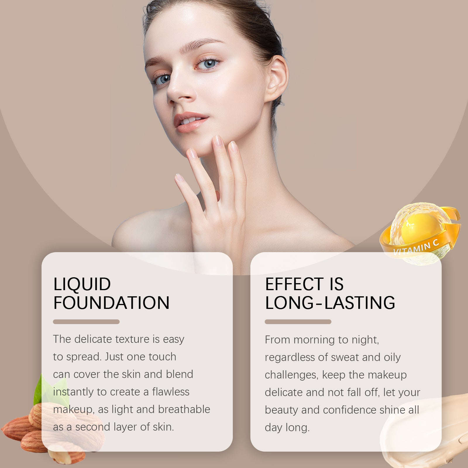 Moisturizing Liquid Foundation – Long-Lasting, Refreshing & Light Skin Care - Icon Her