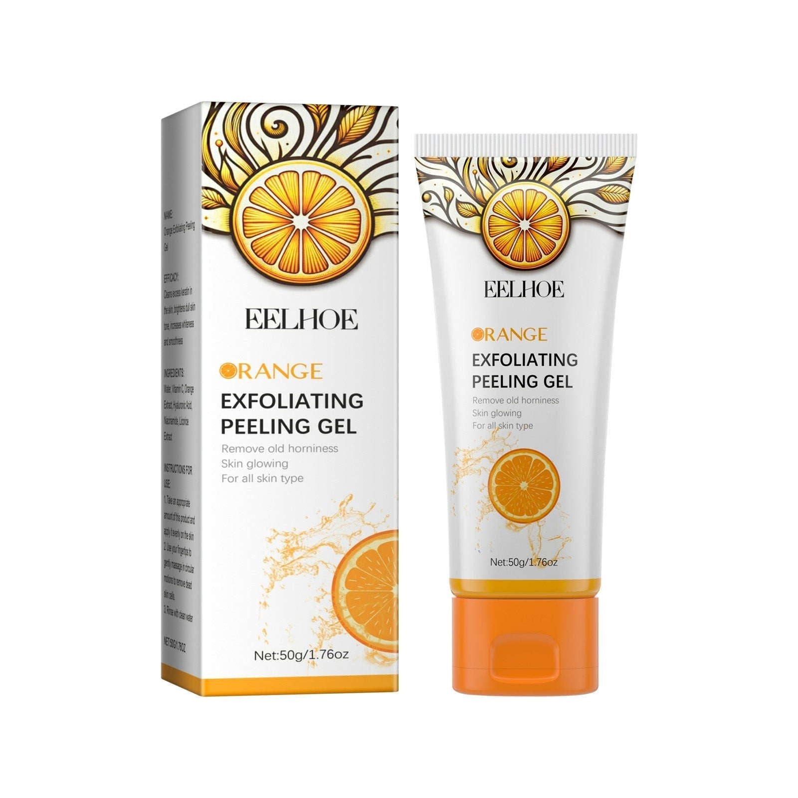 Orange Exfoliating Gel – Deep Cleansing, Anti-Acne, Pore Shrinking & Brightening - Icon Her