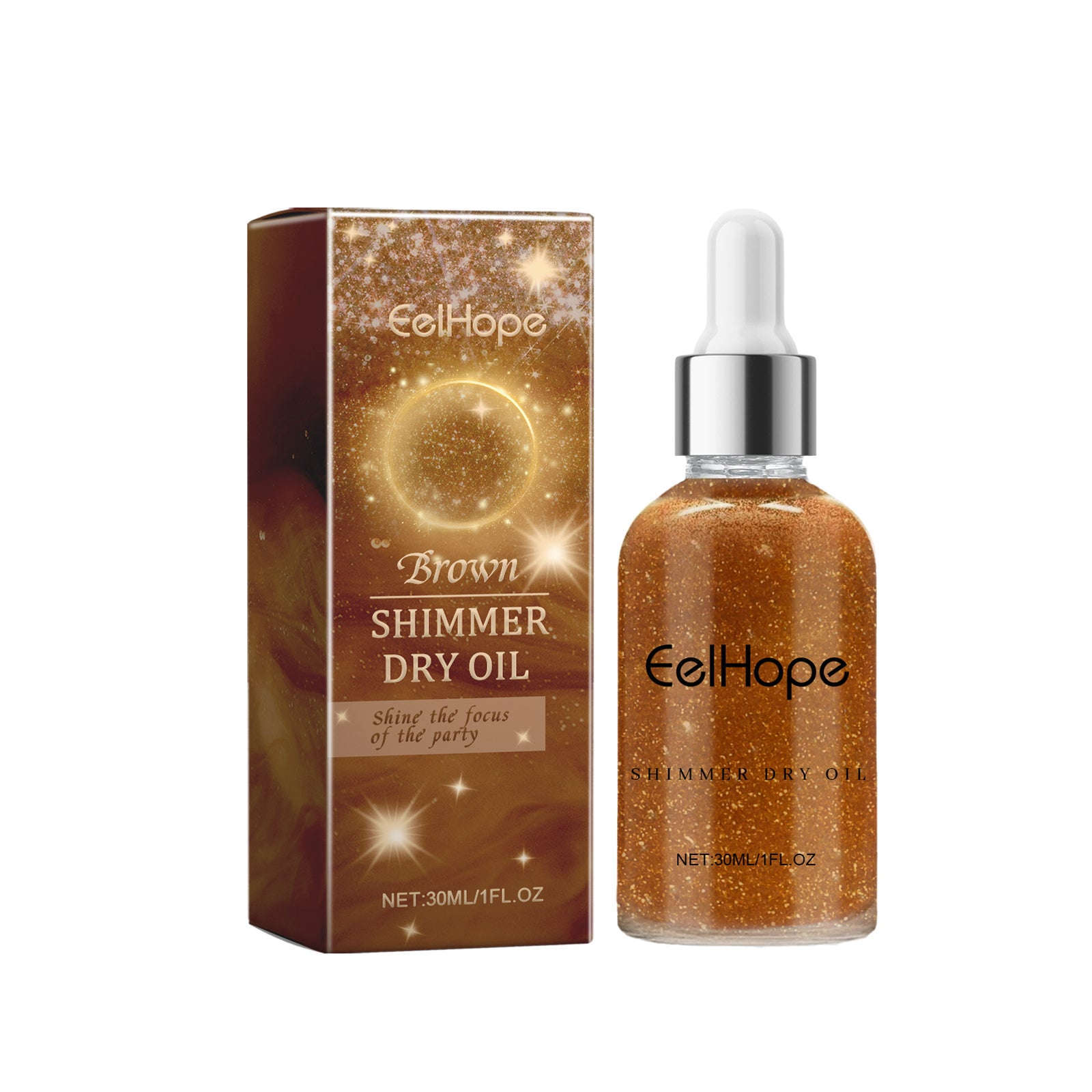 Party Body Glitter Oil – Brightening, Long-Lasting & Dance Shine Glow - Icon Her