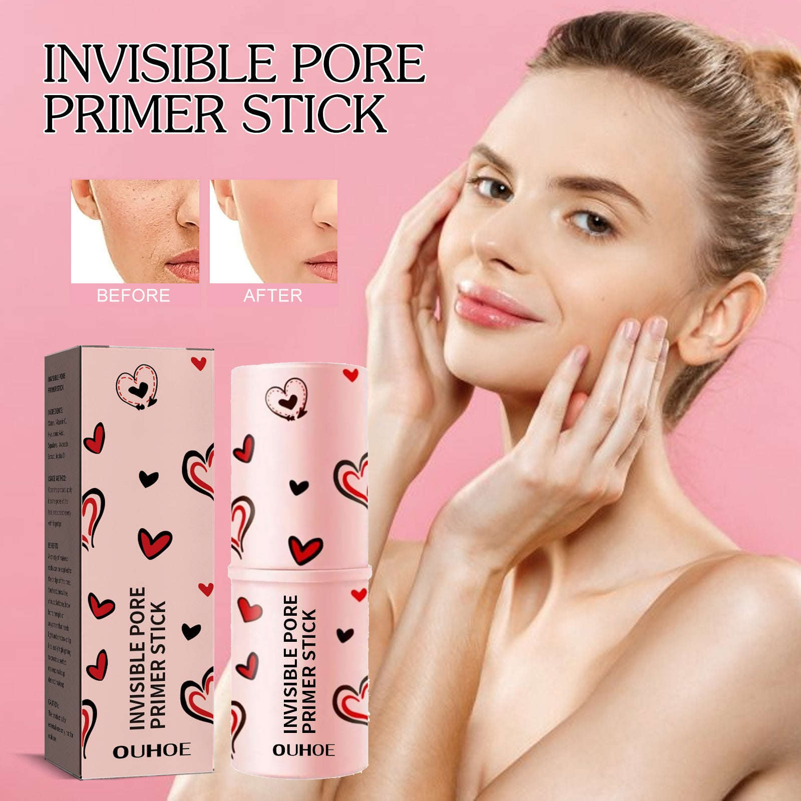 Pore Invisible Blur Stick - Pore-Smoothing & Brightening Primer Stick - Icon Her