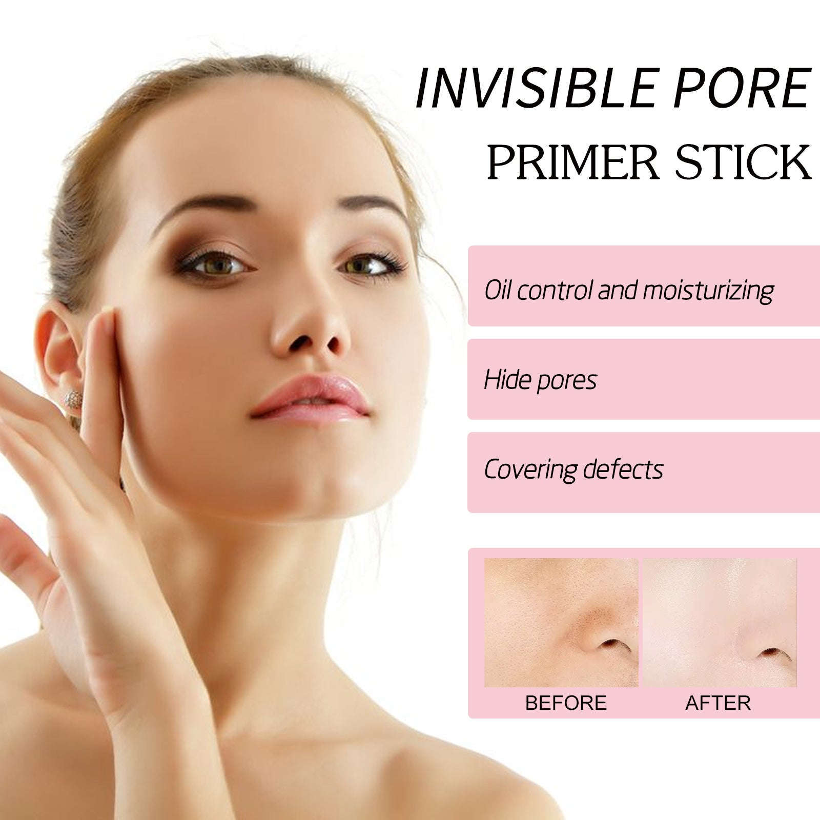 Pore Invisible Primer Stick – Brightening, Smoothing & Pre-Makeup - Icon Her