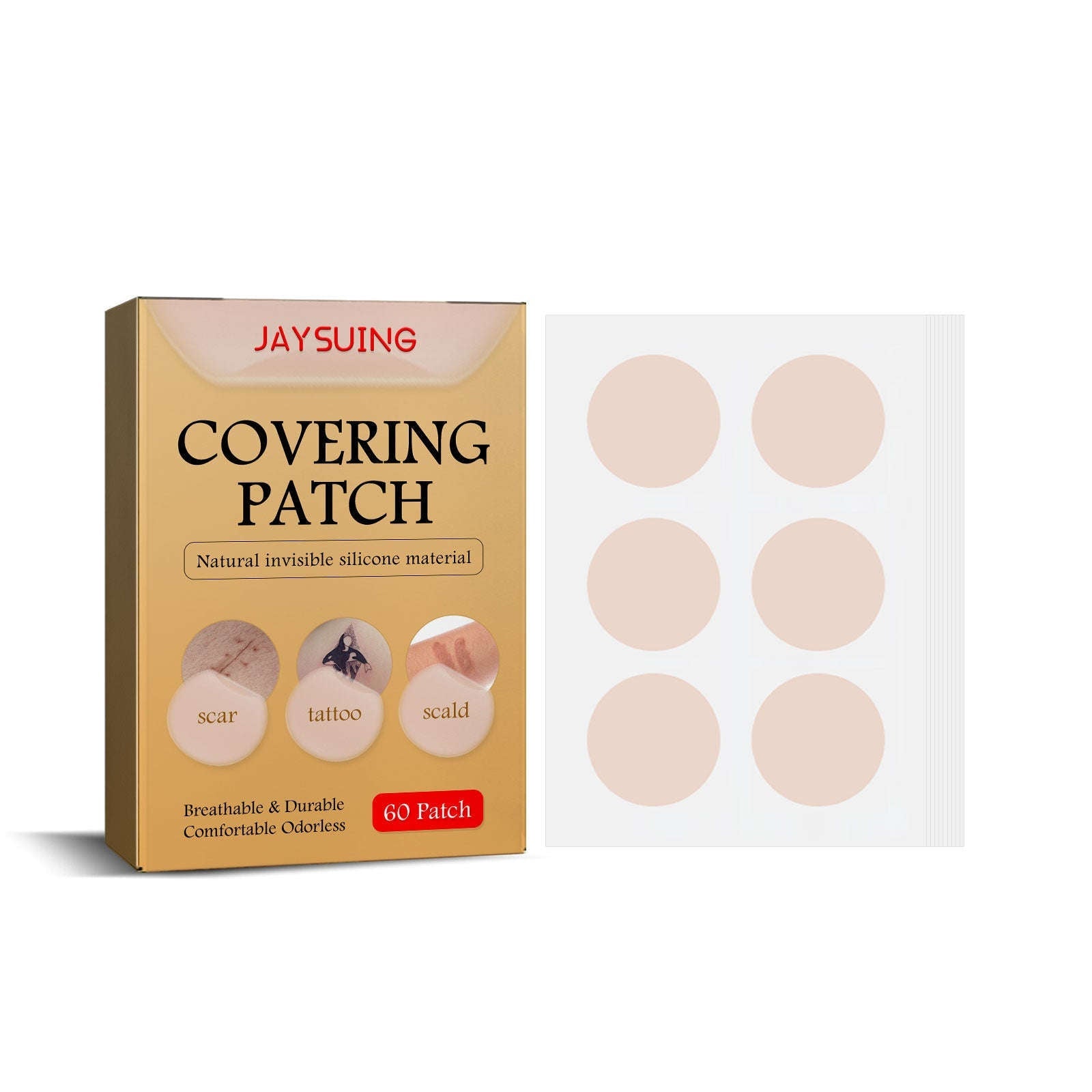 Skin Invisible Concealer Patch - Waterproof Scar & Tattoo Covering Patch - Icon Her