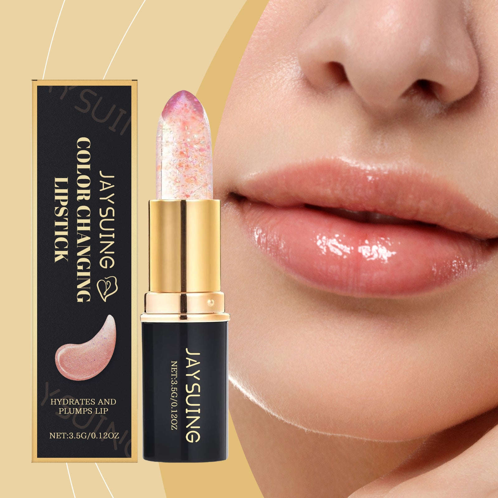 Sparkling Color-Changing Lip Balm - Moisturizing & Brightening Lip Treatment - Icon Her