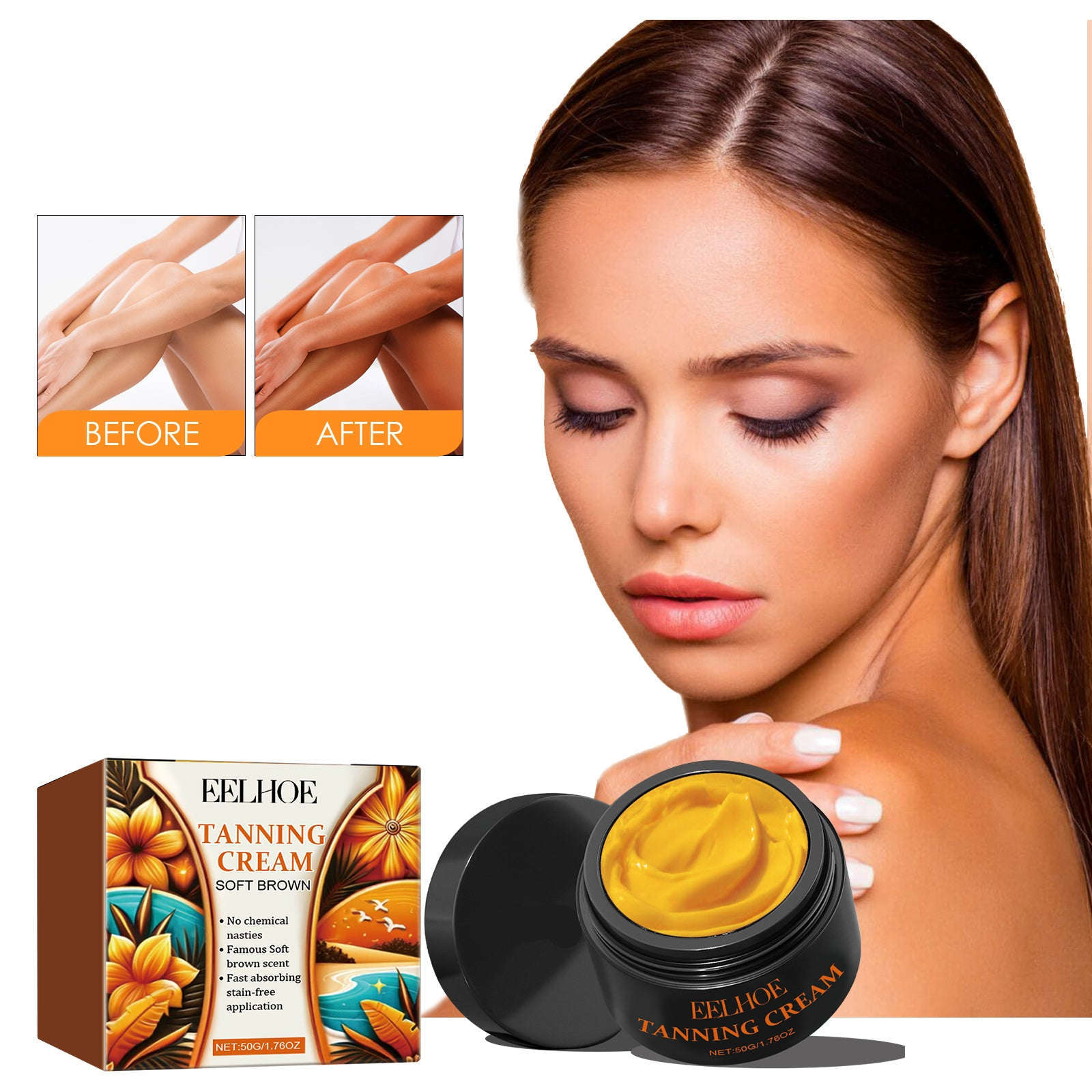 Tanning Cream – Beach Bronzing, Moisturizing & Natural Tan Lotion - Icon Her