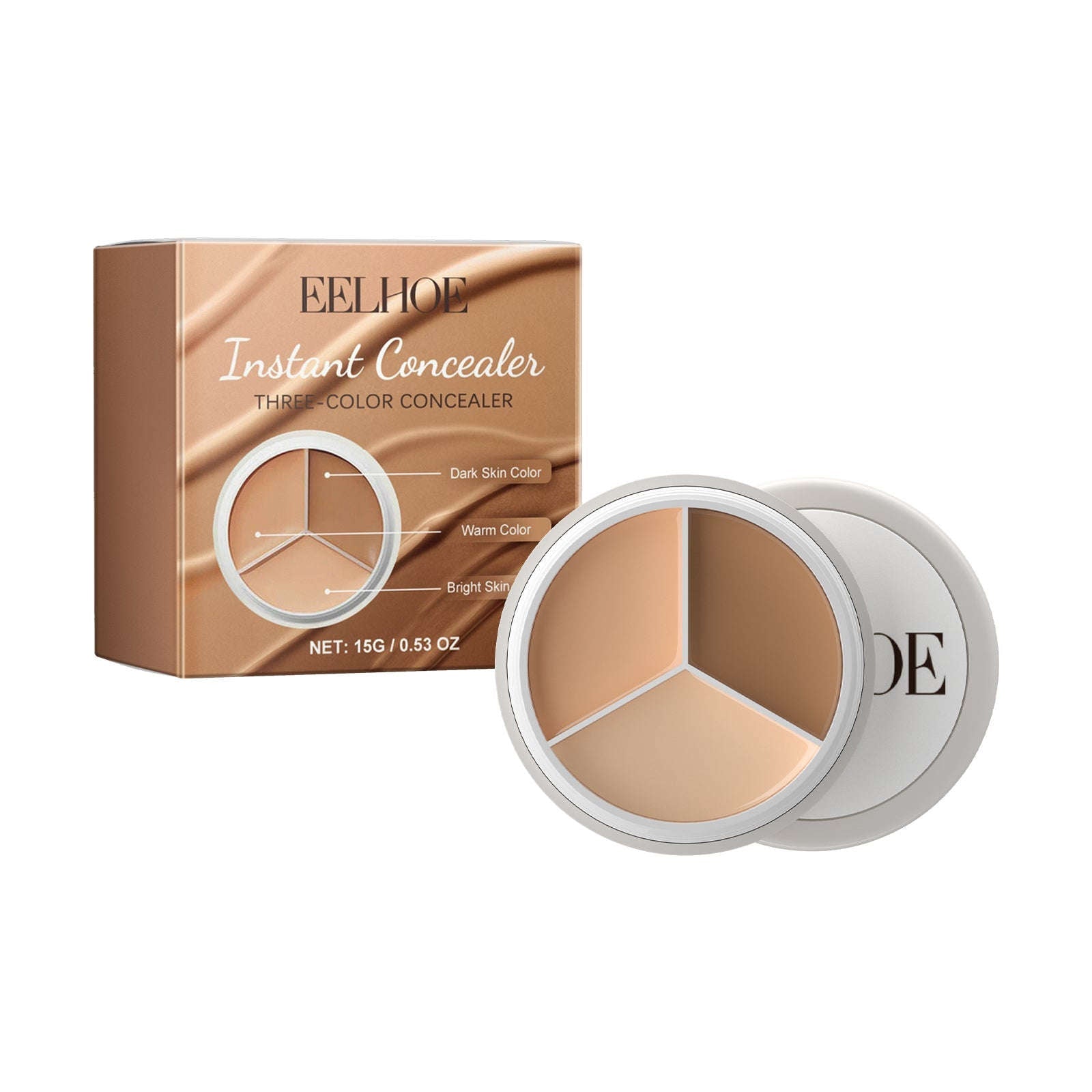 Three-Color Concealer – Covers Dark Circles, Spots & Creates Natural Look - Icon Her
