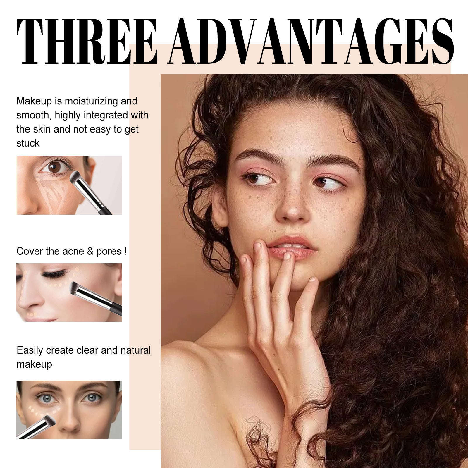 Three-Color Concealer – Covers Dark Circles, Spots & Creates Natural Look - Icon Her