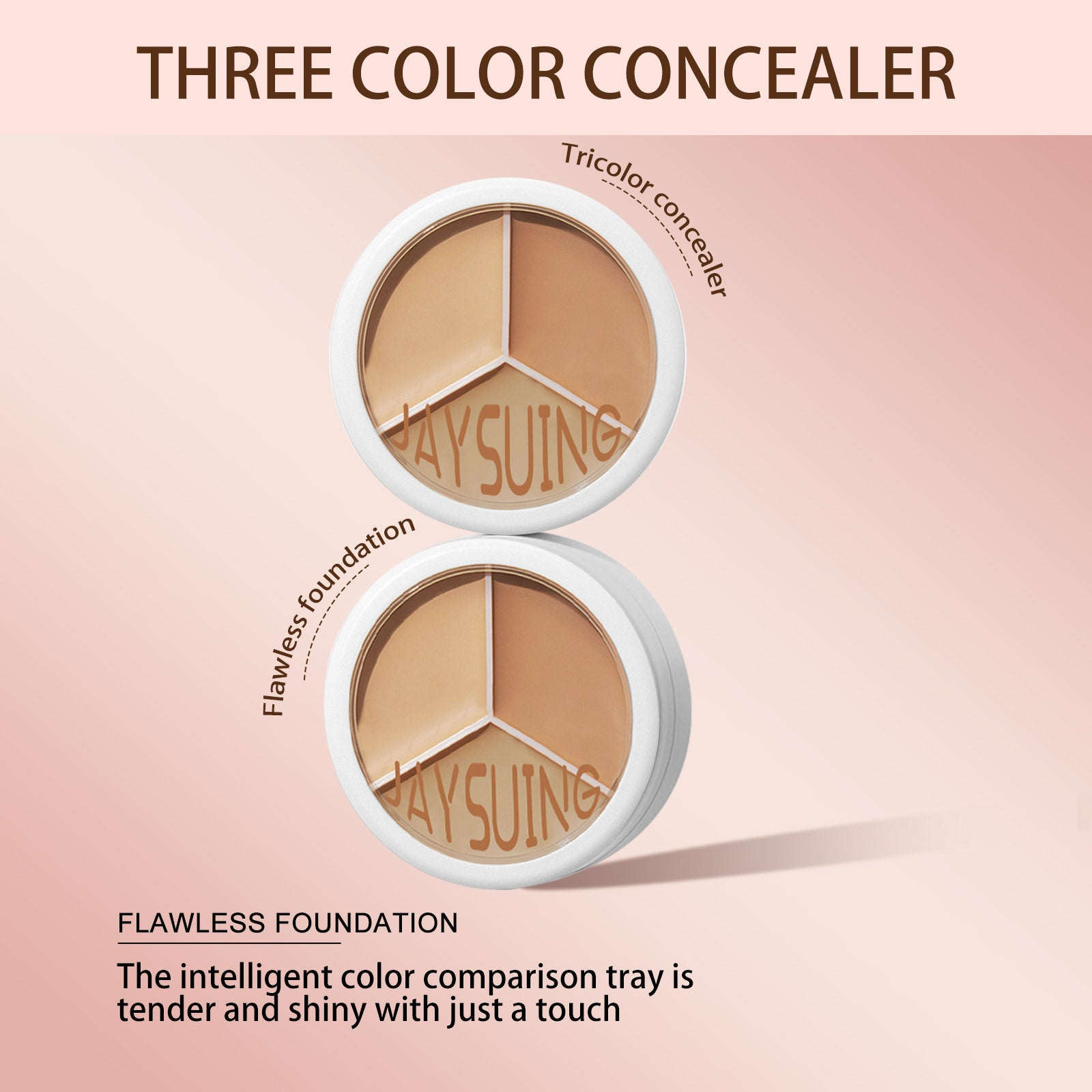 Three-Tone Concealer – Natural Coverage, Brightening & Blendable - Icon Her