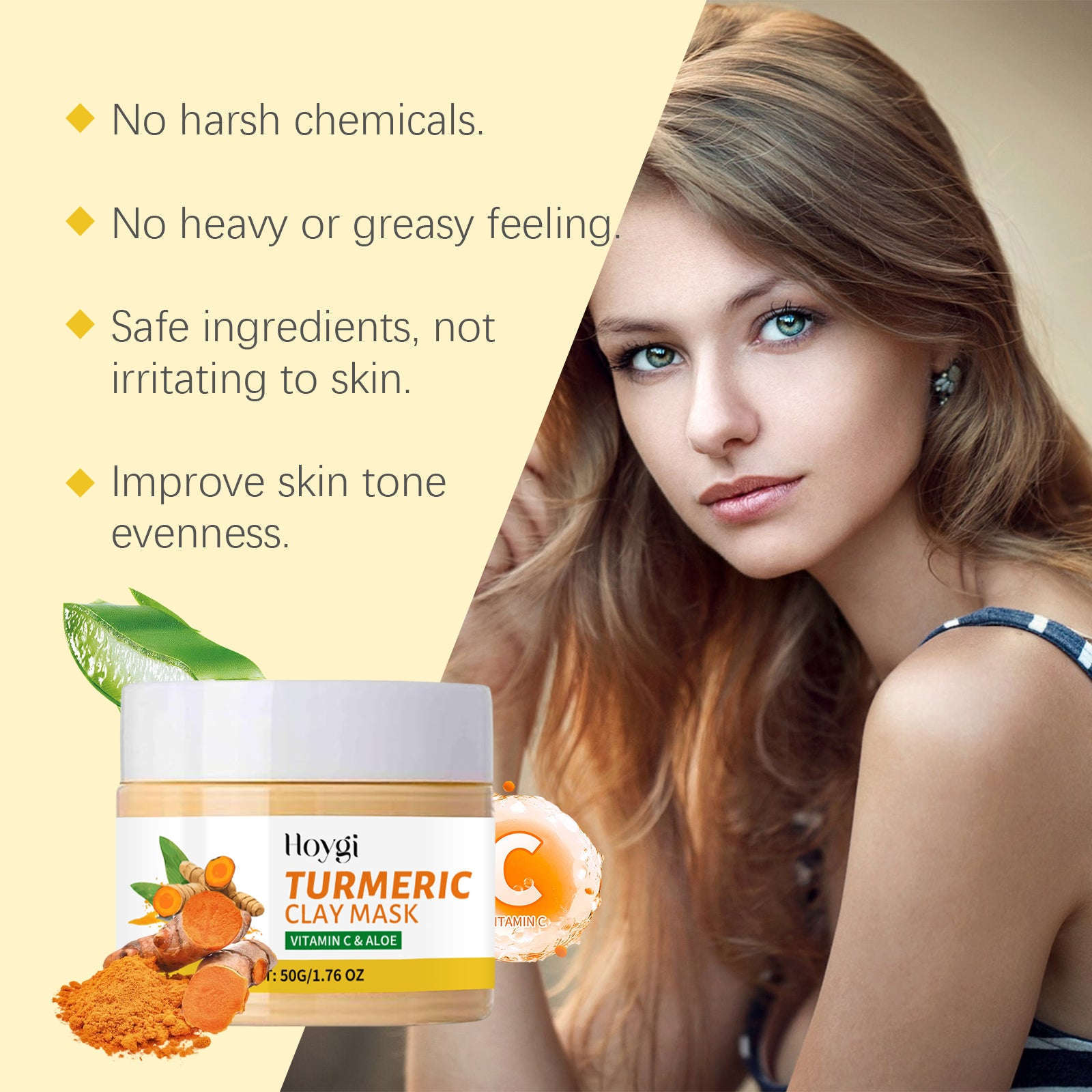 Turmeric Mud Mask - Gentle Pore Cleansing & Hydrating Facial Mask - Icon Her