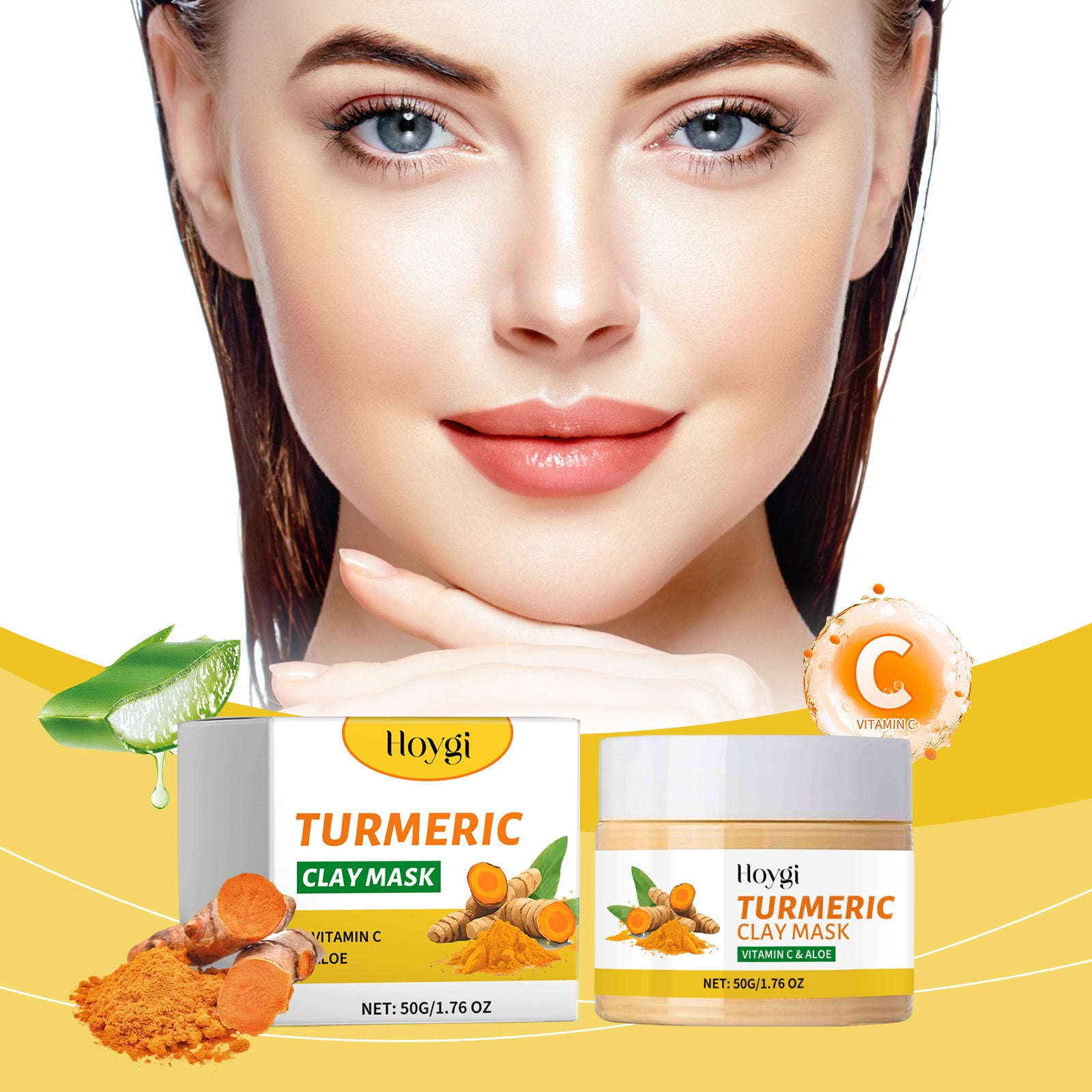 Turmeric Mud Mask - Gentle Pore Cleansing & Hydrating Facial Mask - Icon Her