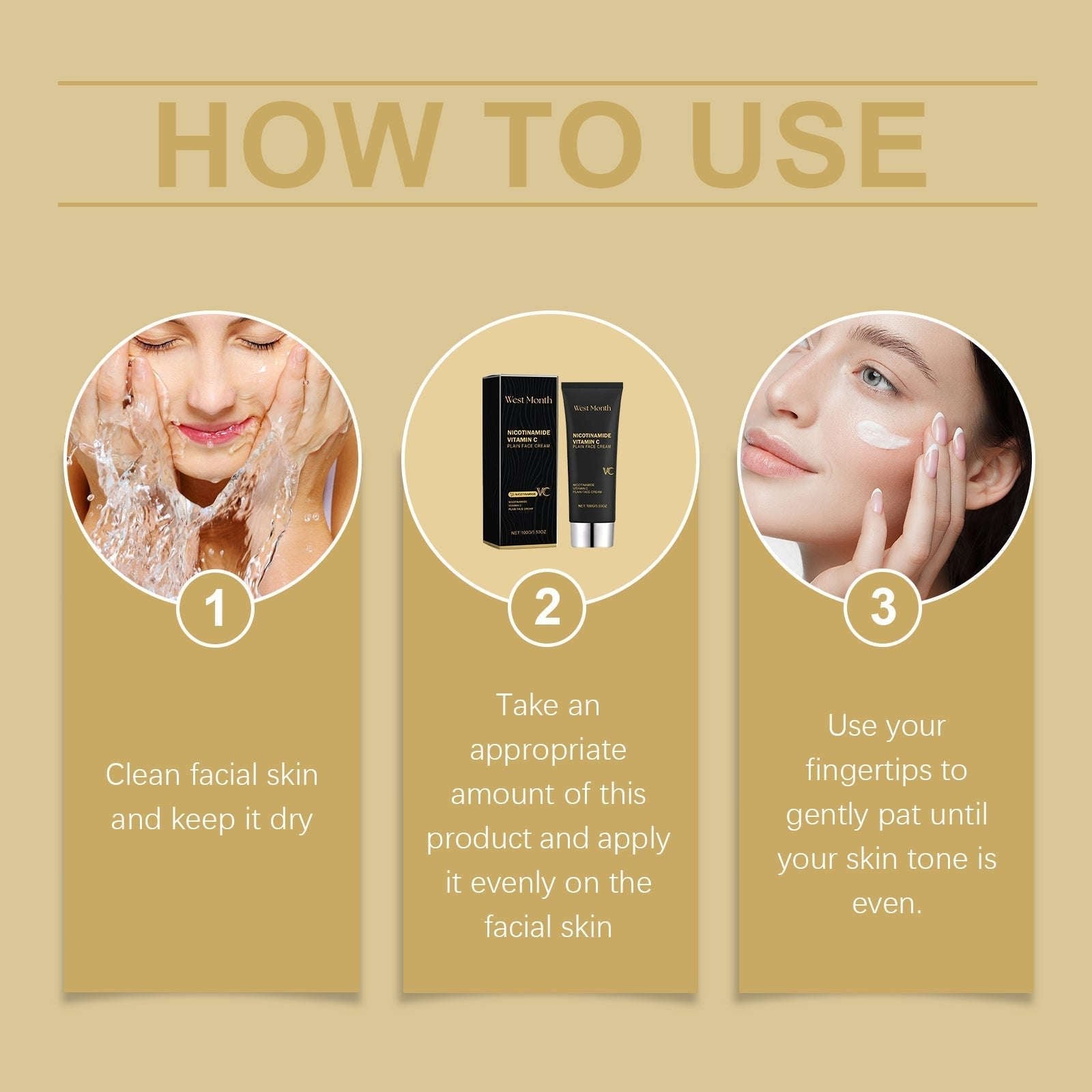 Vitamin C Plain Face Cream – Brightening, Toning & Natural Concealer - Icon Her
