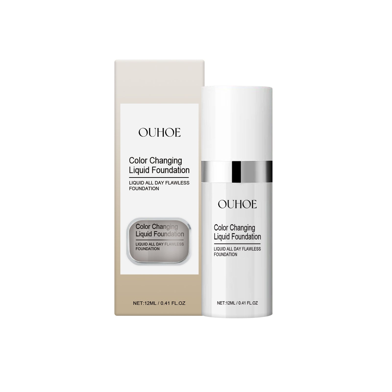 Warm Color-Changing Liquid Foundation – Brightening, Natural & Moisturizing - Icon Her