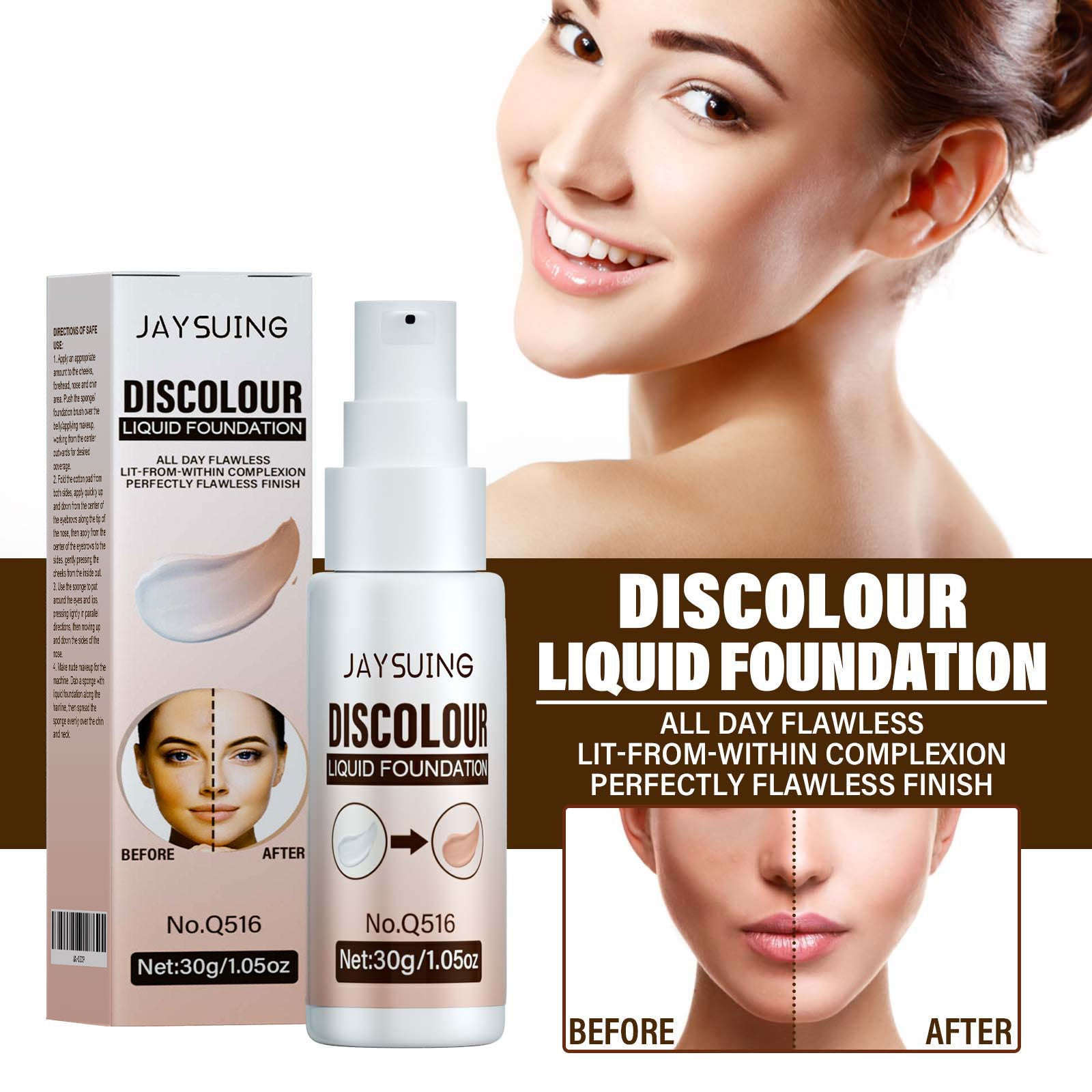 Warm Up Liquid Foundation – Brightening, Concealing & Long-Lasting - Icon Her
